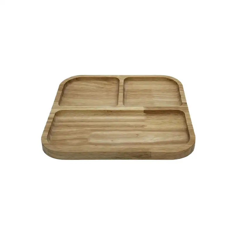 سینی 4 گوش سه خانه 29*29 کد 9007