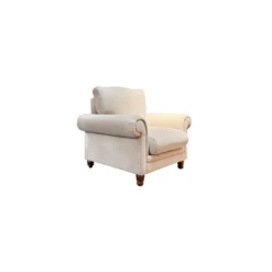 مبل گرندی یک نفره گردویی پارچه مارسلا 908