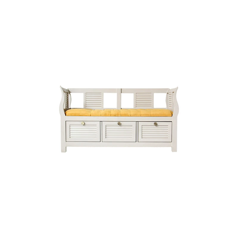 نیمکت TYPE1 I001 ابعاد 130*45*50 چوب طوسی پارچه زرد - Image 4