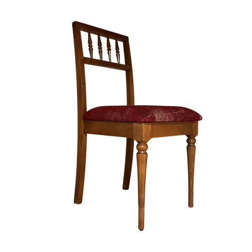 صندلی آنتیک گردویی پارچه AR21