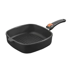 ماهیتابه سایز 26*26*7.5 تیتانیوم دایموند گریل دسته بازشو کد 02464
