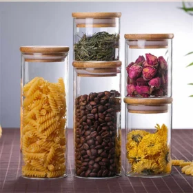 جای حبوبات شیشه ای 450 میلی لیتر B0048 - Image 3