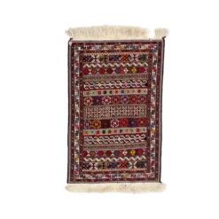 گلیم سوزنی راه راه خطی و قاب سایز 90*60کد 1750