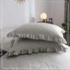 روبالشی مدل چین دار رنگ طوسی کد 01