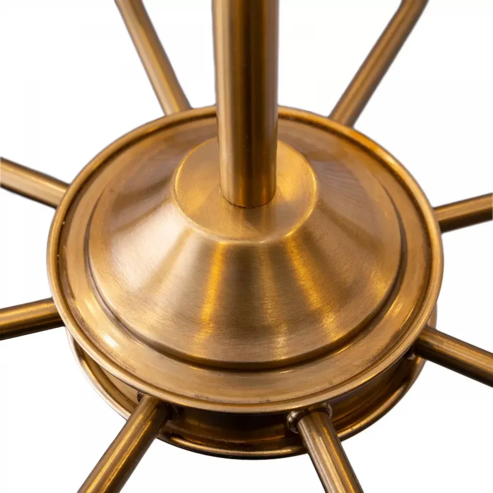 لوستر گرد الیزا قطر 60 مشکی طلاخش کد 302 - Image 6